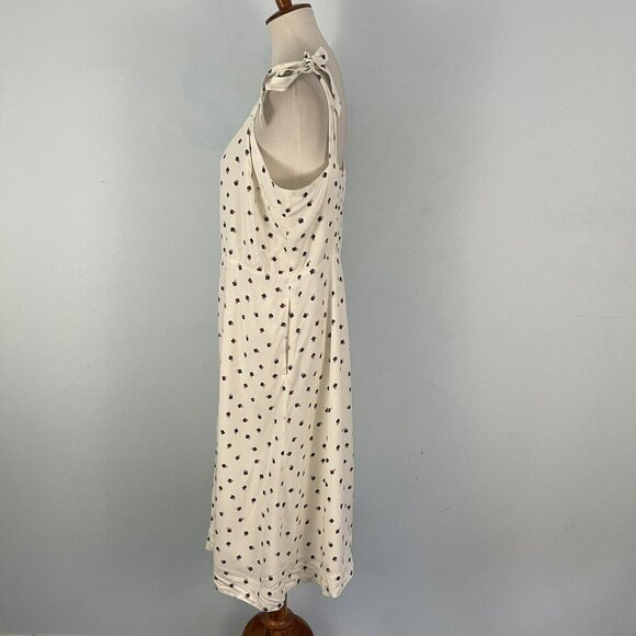 NWT Gap Button Front Shirt Dress Tie-Shoulder Pockets Sz 14 Summer Casual Resort - Picture 8 of 12